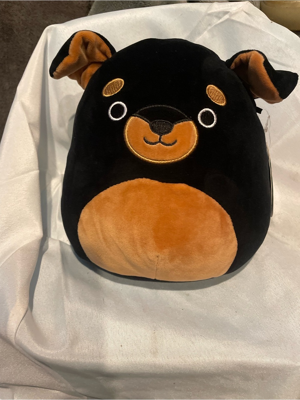 Kellytoy Black and Brown Plush Dog Toy - Soft Squishy Pet Buddy